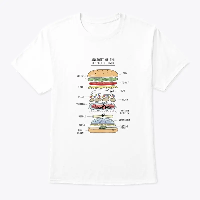 strange burger tee