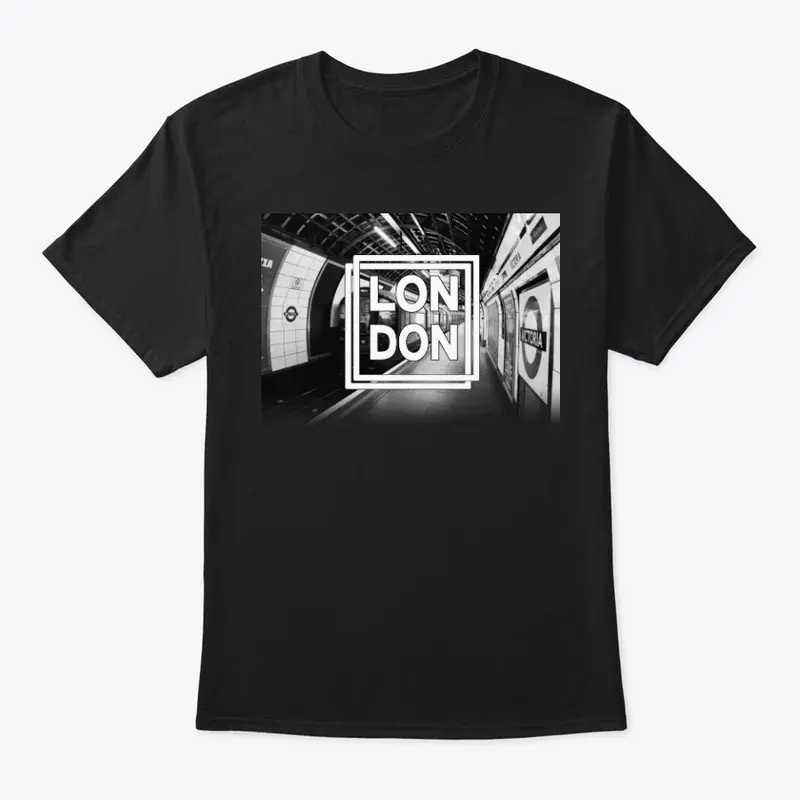 london black and white tee