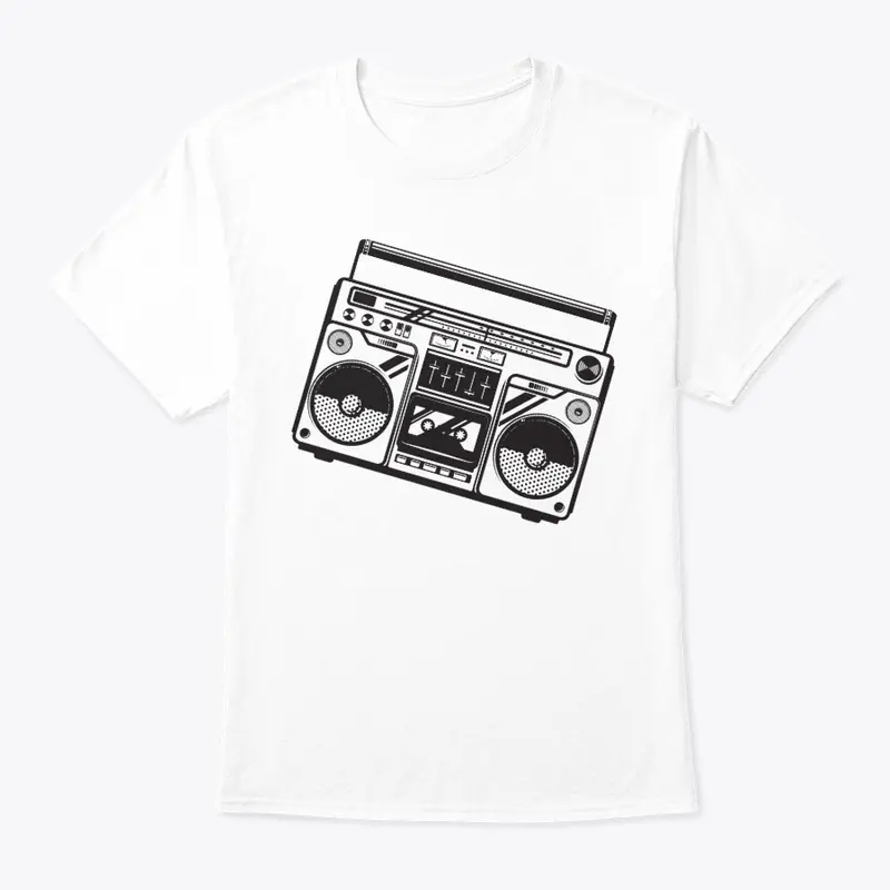 boombox white tee