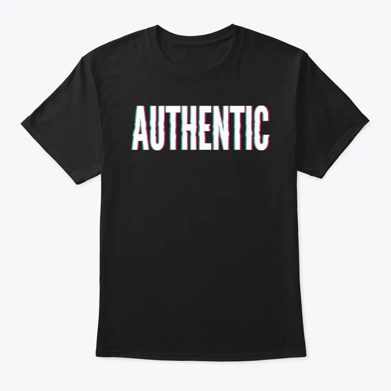 authentic distorted tee